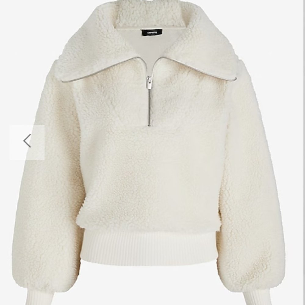 NEW Teddy Quarter Zip Sweatshirt - Picture 3 of 4